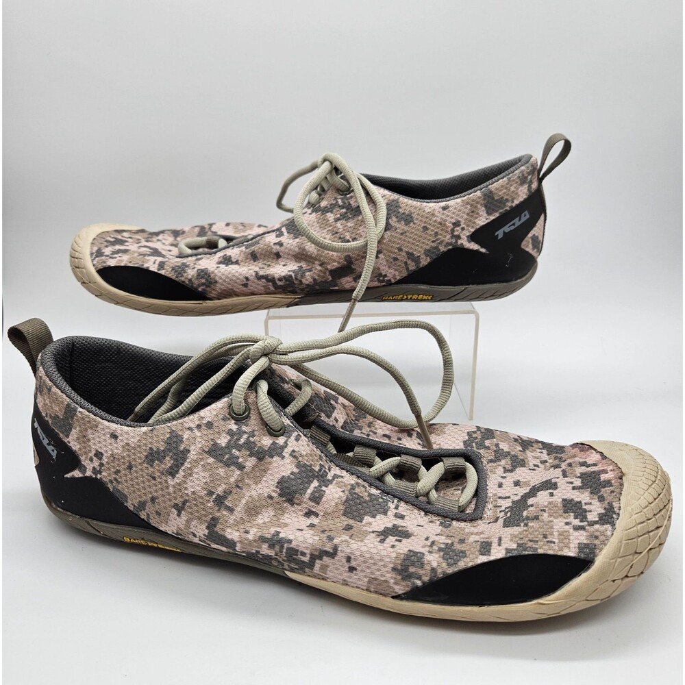 TSLA Men's Trail Running Minimalist Barefoot Shoe Baretrek- Sz 10.5 Digi Camo